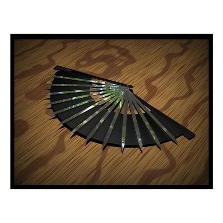Black Bladed Chinese Hand Fan