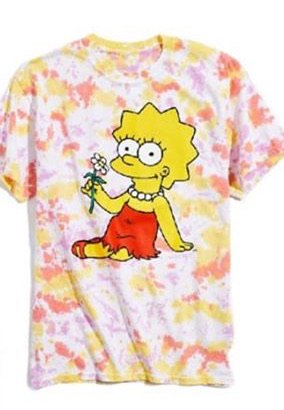 tie die Simpson shirt