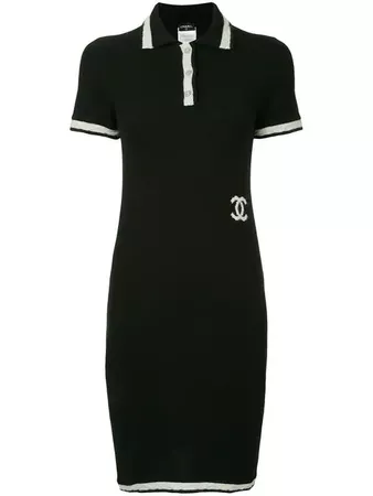 Chanel Vintage knintted polo dress