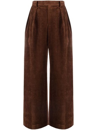 Sueundercover high-waisted Corduroy Panel Trousers - Farfetch