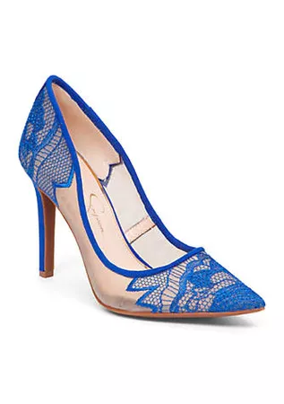 jessica simpson heels blue lace - Buscar con Google