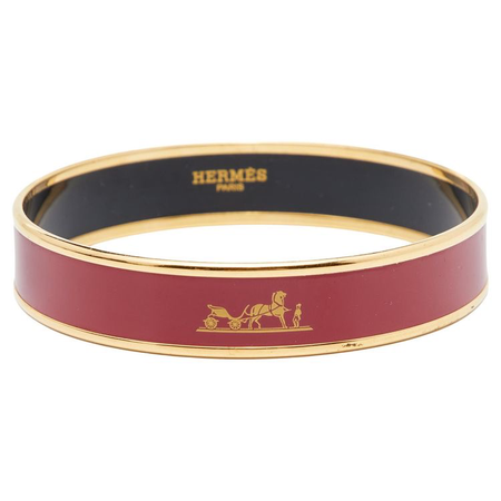 red Hermes bracelet