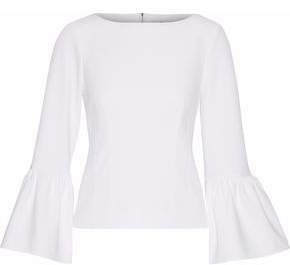 Fluted Stretch-crepe Top