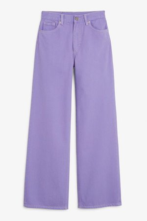 Purple trousers