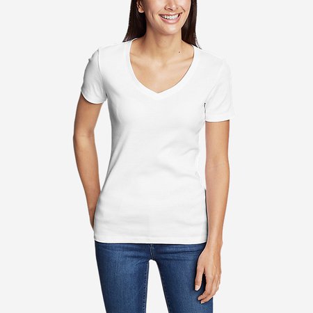 Women's Favorite Short-sleeve V-neck T-shirt | Eddie Bauer
