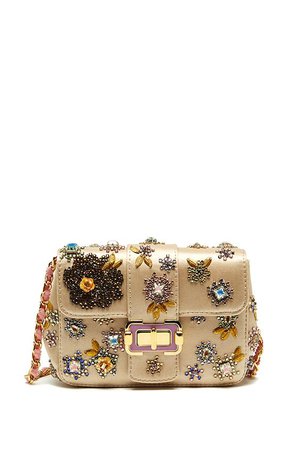 Satin Embroidered Shoulder Bag – moniquelhuillier