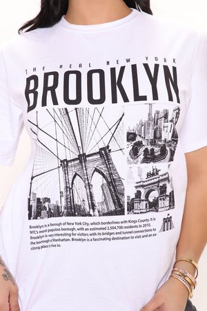 Brooklyn Bridge Short Sleeve Tee - White | Fashion Nova, Graphic Tees | Fashion Nova