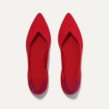 The Point in Bright Red | Women’s Flats | Rothy's