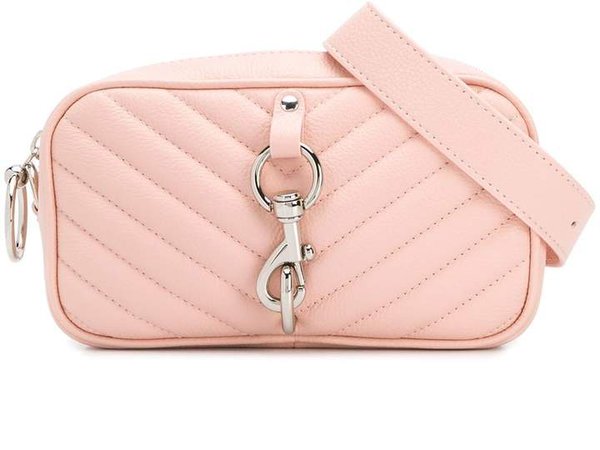 quilted-effect crossbody bag