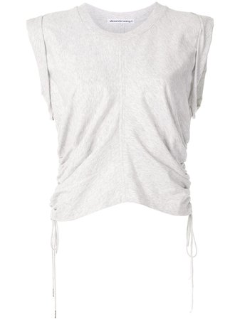 Alexander Wang Ruched Cropped Vest - Farfetch