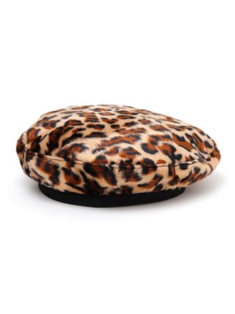 Leopard Beret Cap (Hat / Beret) | BUBBLES (Bubbles) mail order | Fashion Walker