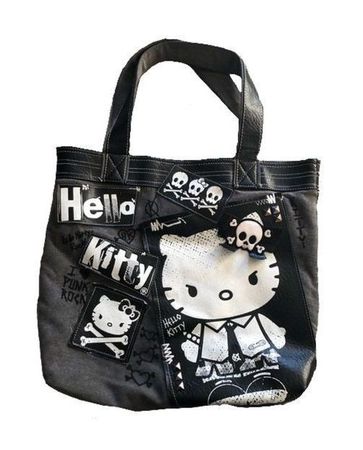 Hello Kitty Goth Tote Bag
