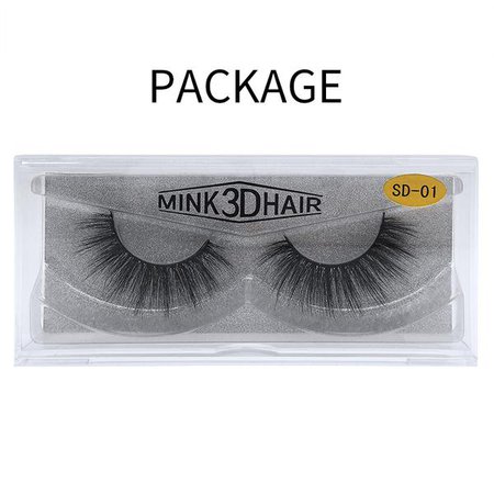 3D Mink Eyelash Natural Wholesale Cluster Best Fake False Lashes SD-01 – crazyeyelash