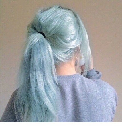 Light blue hair