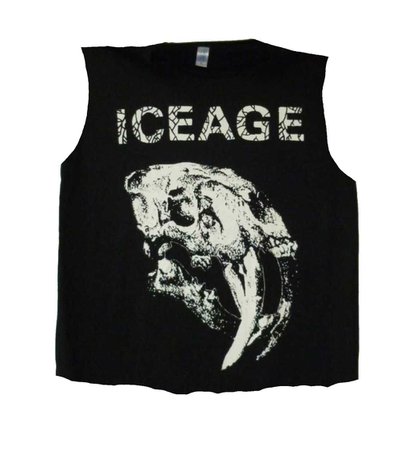 iceage band cropped tank