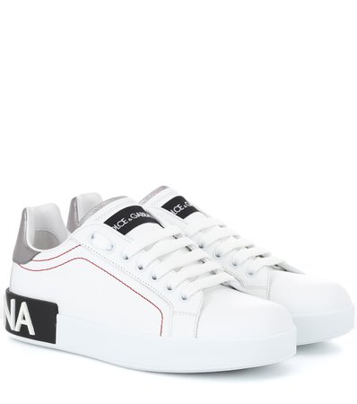 Portofino Leather Sneakers - Dolce & Gabbana | mytheresa.com