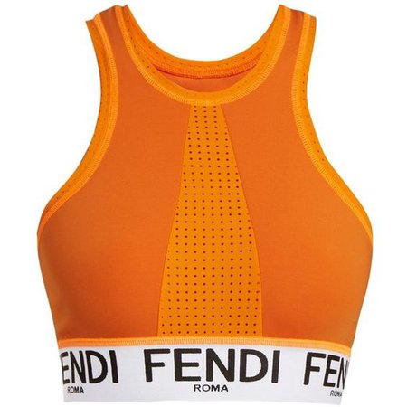 Fendi Logo-jacquard performance bra