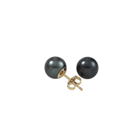 black pearls earrings