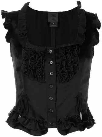 Anna Sui Ruched button-up Blouse - Farfetch