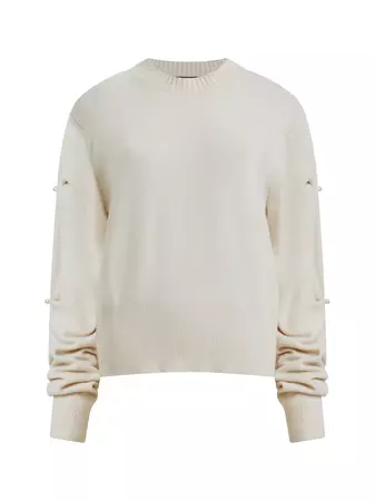 Babysoft Pearl Sleeve Sweater Classic Cream | French Connection US
