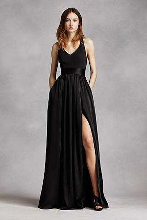 Long Black Dress by Vera Wang