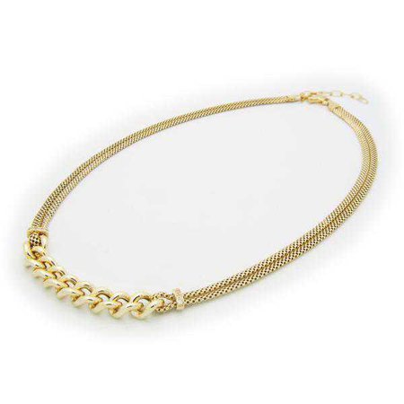 Golden Sterling Silver Chain Necklace