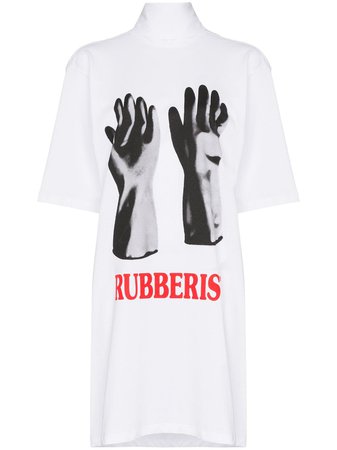 Christopher Kane Oversized Rubberist Glove Print Cotton T-shirt - Farfetch