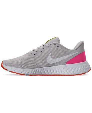 Nike Women's Revolution 5 Running Sneakers from Finish Line & Reviews - Finish Line Athletic Sneakers - Shoes - Macy's grey