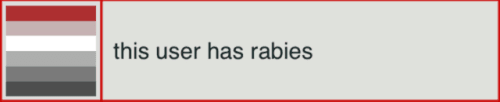 Rabies pride label