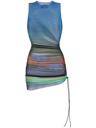 Shop blue Louisa Ballou Heatwave sleeveless minidress with Express Delivery - Farfetch