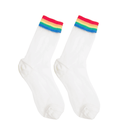 rainbow stripe socks