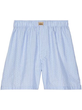 Gucci stripe-print Cotton Shorts - Farfetch