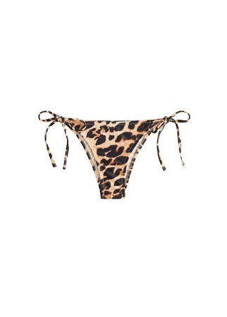 MANGO Animal print bikini bottom