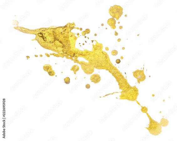 gold paint splatter 2