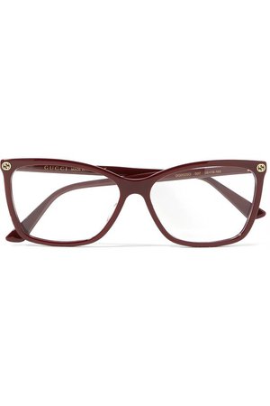 Gucci | Square-frame acetate optical glasses | NET-A-PORTER.COM