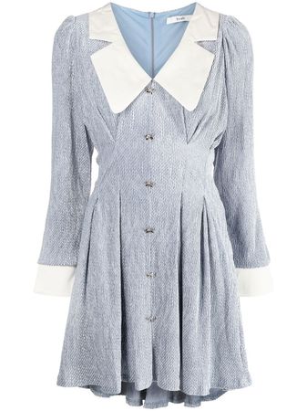 b+ab Collared Tweed Mini Dress - Farfetch