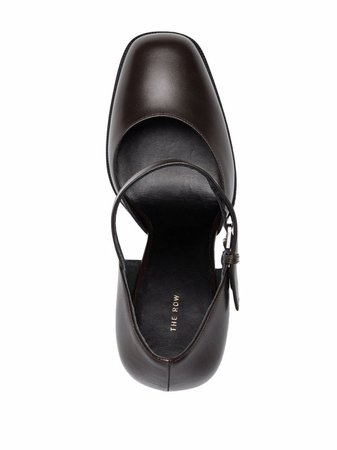 The Row Mary Jane leather pumps - FARFETCH