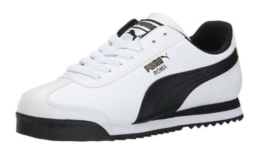 PUMA Roma Basic White, Black Mens Sneakers Tennis Shoes Item 353572 04 | eBay