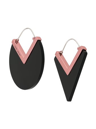 Isabel Marant Geometric Mismatched Drop Earrings Ss20 | Farfetch.com