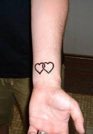 small simple love tattoos for girls - Google Search