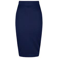 pencil skirt navy blue just above the knee - Google Search