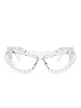 Ottolinger sculpted-frame clear-lenses sunglasses