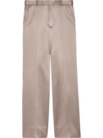 Gucci Formal Satin Tailored Trousers - Farfetch