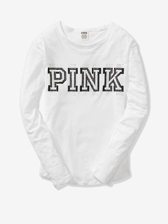 Bling Perfect Long Sleeve Tee - PINK - Victoria's Secret