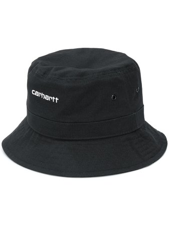 Carhartt Logo Bucket Hat I02621704 Black | Farfetch