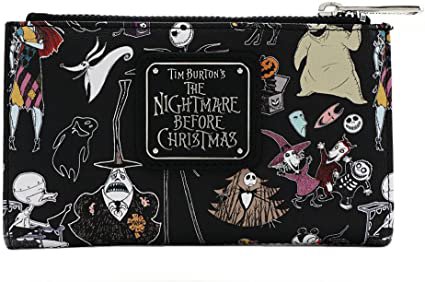 Loungefly Disney Nightmare Before Christmas Character Print Bi-Fold Wallet