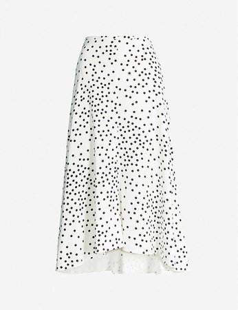 STELLA MCCARTNEY - Polka-dot crepe midi skirt | Selfridges.com