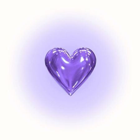 Purple heart gradient aesthetic mood