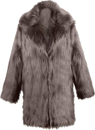 Ladies Fashion Solid Color Long Sleeve Mid Length Lamb Velvet Coat