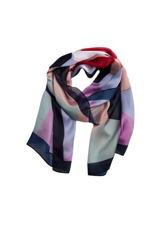 Violeta BY MANGO Geometric print scarf